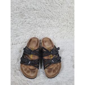 Birkenstock Shoes Womens Size 37 Black Granada Sandals Comfort Leather Germany